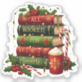 All booked for Christmas Sticker (Voorkant)
