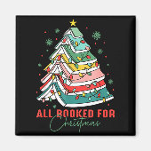 All Booked For Christmas Teacher Librarian Book Lo Magneet (Voorkant)