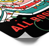 All Booked For Christmas Teacher Librarian Book Lo Poster (Hoek)