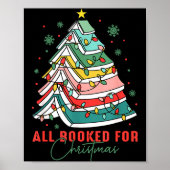 All Booked For Christmas Teacher Librarian Book Lo Poster (Voorkant)