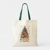 All Booked for Christmas  Tote Bag (Achterkant)