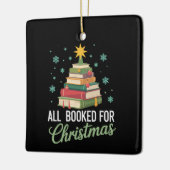 All Booked For Christmas Tree Books Teacher Xmas  Keramisch Ornament (Links)