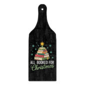 All Booked For Christmas Tree Books Teacher Xmas  Snijplank (Voorkant)