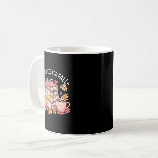 All Booked For Fall Books Coffee Fall Leaves Pumpk Koffiemok (Voorkant links)