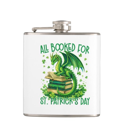 All Booked for St Patrick's Day Heupfles (Voorkant)