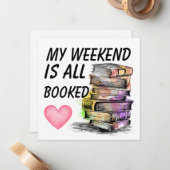 All Booked  Notitiekaartje (Voorkant / Achterkant in situ)