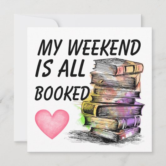 All Booked  Notitiekaartje (Voorkant)