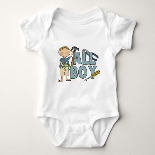 All Boy Baby Creeper Romper (Voorkant)
