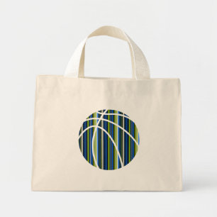 All Boy Stripe Blauw en Groen Basketbal Tas