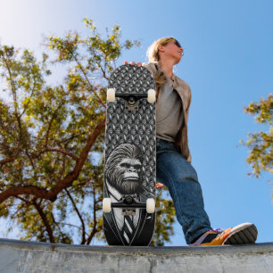 All Business Bigfoot - Grappig Stijlvol Sasquatch Persoonlijk Skateboard