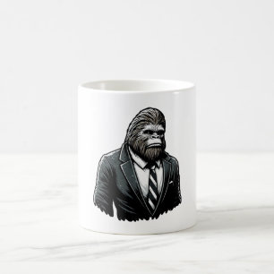 All Business Bigfoot - Grappige stijlvolle Sasquat Koffiemok