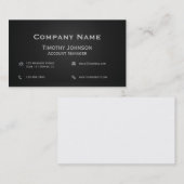 All Business Black Visitekaartje (Voorkant / Achterkant)