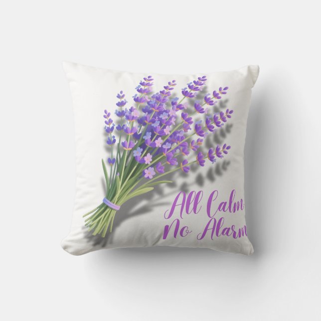 All Calm No Alarm Lavender Wellness Kussen (Voorkant)