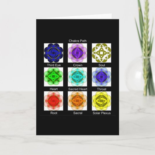 "All Chakra Balancing" Note Card Kaart (Voorkant)