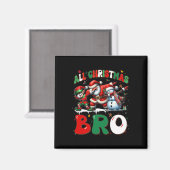 All Christmas Bro Xmas Santa Elf Snowman Dabbing M Magneet (Voorkant / Achterkant)