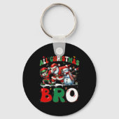 All Christmas Bro Xmas Santa Elf Snowman Dabbing M Sleutelhanger (Voorkant)