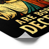 All Cool People Are Born In December Birthday Chri Poster (Hoek)