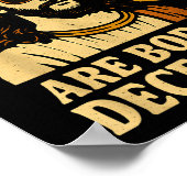 All Cool People Are Born In December Birthday  Poster (Hoek)