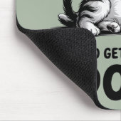 "All Day Doing Nothing" Funny Lazy Cat Muismat (Hoek)