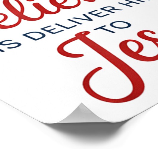 All Death Can Do To The Believer Is Deliver Him To Poster (Hoek)