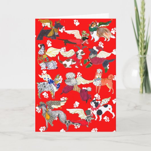 "All Dogs are Angels" Note Card van Gulliver is an Kaart (Voorkant)