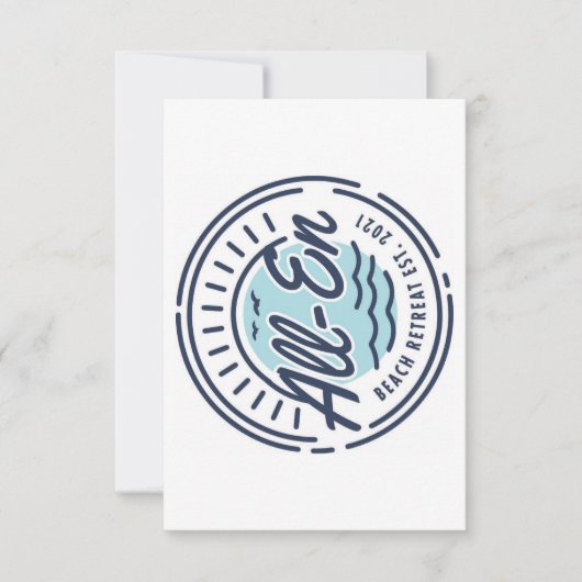 All-En Beach Retreat Hartelijk dank Bedankkaart (Voorkant)