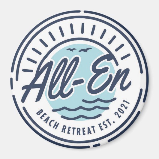 All-En Beach Retreat Magnet (Voorkant)