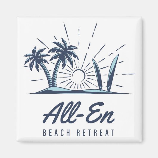 All-En Beach Retreat Magnet 2 (Voorkant)