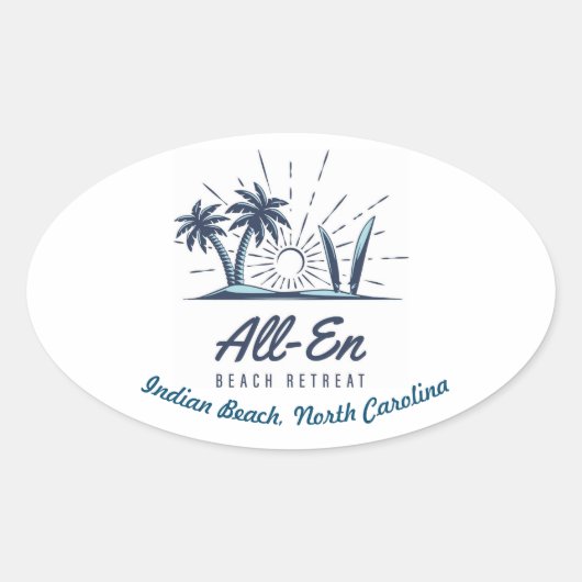 All-En Beach Retreat Sticker (Voorkant)