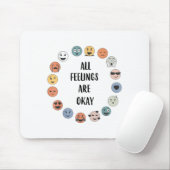 All Feelings Are Okay School Teacher Psychologist  Muismat (Met muis)