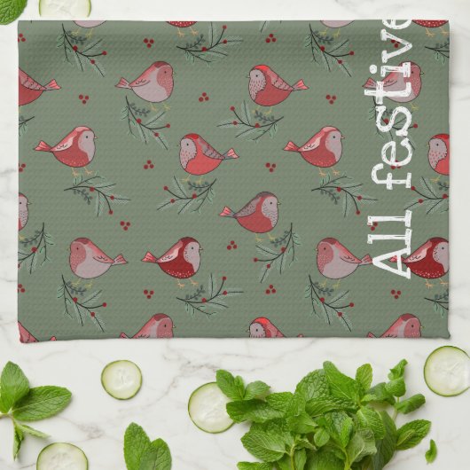 All Festive and Stuff - Festive Kitchen Towel Theedoek (Gevouwen)