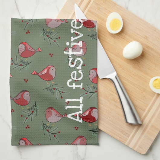 All Festive and Stuff - Festive Kitchen Towel Theedoek (Quarter Fold)