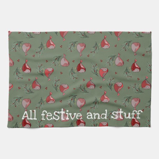All Festive and Stuff - Festive Kitchen Towel Theedoek (Horizontaal)