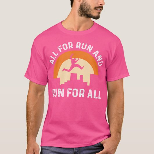 All For Run  Run For All. Parcours Freerunning. Pa T-shirt (Voorkant)
