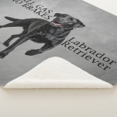 All Gas No Brakes Black Lab Sherpa Deken (3/4)