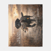 All Gas No Brakes Fleece Deken (Voorkant)