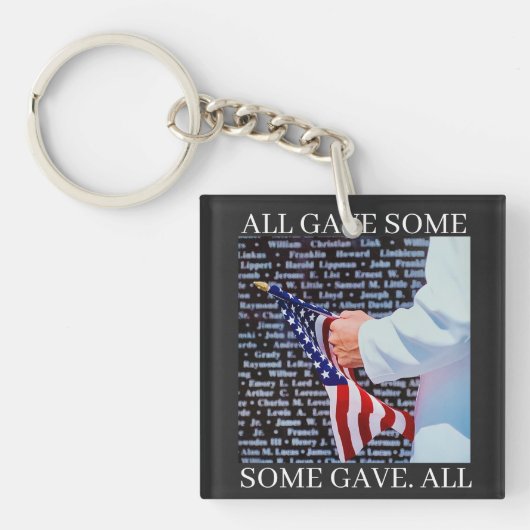 ALL GAVE SOME SOME GAVE ALL SLEUTELHANGER (voorkant)