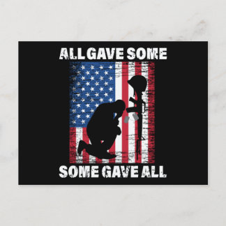 All Gave Some , Some Gave All - USA Army Briefkaart