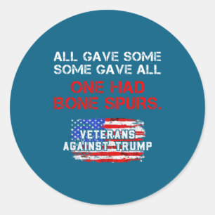 All Gave Some Veteranen Dag Ronde Sticker