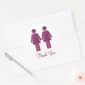 All Girls Glitter Ronde Sticker (Envelop)
