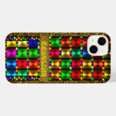 All Glamour - Fashionable iPhone 14 Plus Hoesje iPhone Hoesje (Achterkant horizontaal)