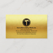 All Gold Handyman Signage Lijst Visitekaartje (Achterkant)