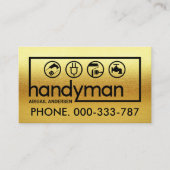 All Gold Handyman Signage Lijst Visitekaartje (Voorkant)