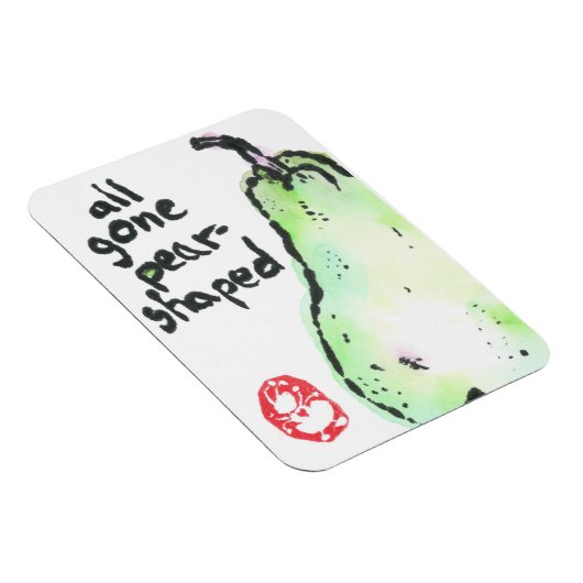 "all gone pear-shaped" Premium Flexi Magnet Magneet (Rechterzijde)
