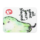 "all gone pear-shaped" Premium Flexi Magnet Magneet (Horizontaal)
