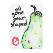 "all gone pear-shaped" Premium Flexi Magnet Magneet (Verticaal)