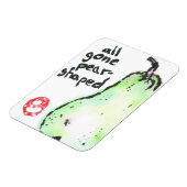 "all gone pear-shaped" Premium Flexi Magnet Magneet (Linkerzijde)