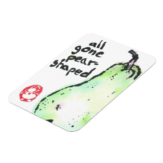 "all gone pear-shaped" Premium Flexi Magnet Magneet (Linkerzijde)