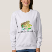 All Good Things Are Wild & Free Tiger Slogan Trui (Voorkant)