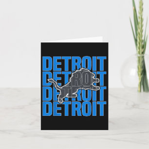 All Grit - Detroit Cool Retro Lion Lovers Nederlan Kaart